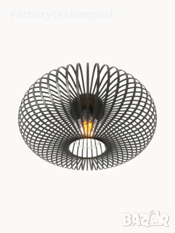 Дизайнерски черен плафон NOLT Arcadia Ø40 см