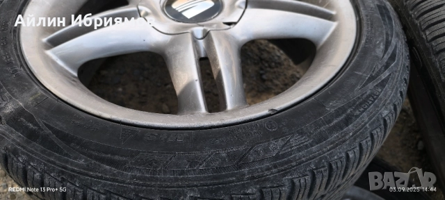 Оригинални джанти с гуми Seat 17 5x100 57,1, снимка 3 - Гуми и джанти - 51648132