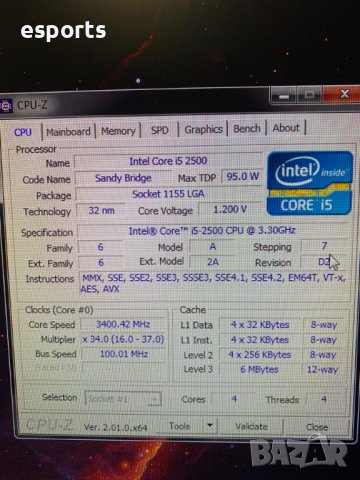 Настолен компютър Intel Core i5 2500 @ 3.30 Ghz 12GB DDR3 RAM Intel HD Graphics PC workstation, снимка 3 - Геймърски - 43950836