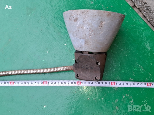 Стара индустриална лампа сванема от тезгях, снимка 3 - Антикварни и старинни предмети - 52942808