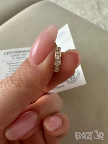 Златни обеци, снимка 3 - Обеци - 52107517