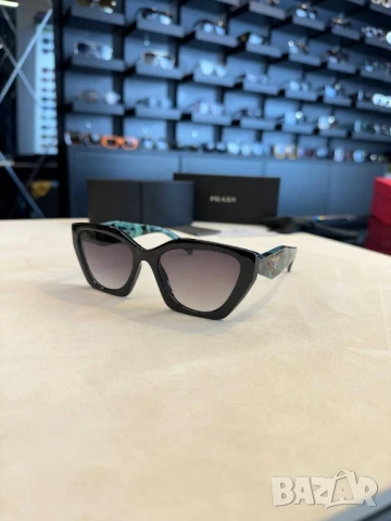 очила с черен обикновен калъф и ув защита ray ban prada , снимка 7 - Слънчеви и диоптрични очила - 50731604
