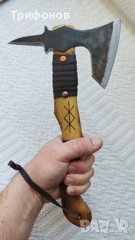 Брадвичка "Viking Tomahawk" - "Protection" (ръчна изработка), снимка 4 - Колекции - 43845361