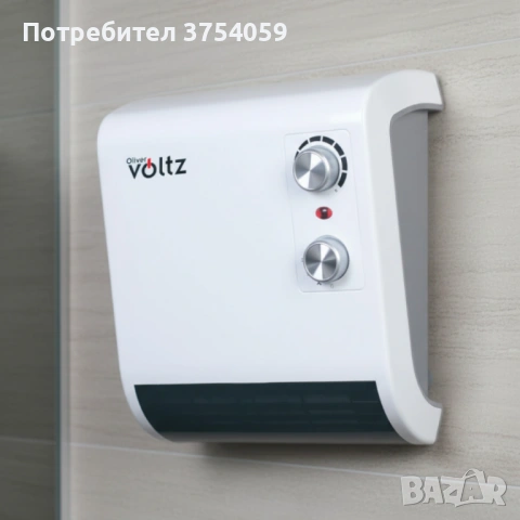 Отоплителна печка за баня Voltz OV51970J – 2000W, вентилатор, водоустойчива, снимка 4 - Отоплителни печки - 53210164