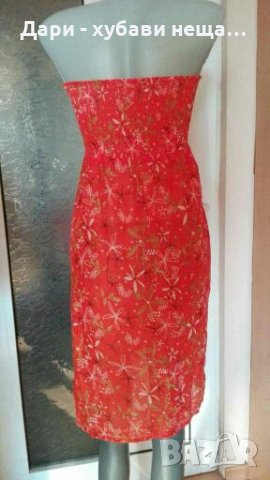 Памучна флорална рокля/пола/туника👗🌹S,M👗🌹арт.613, снимка 3 - Рокли - 33138034