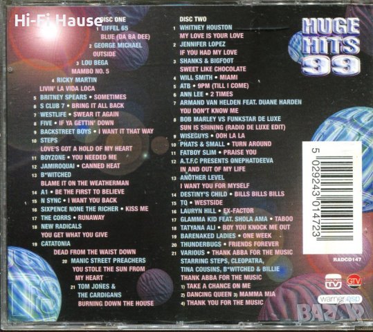 Huge Hits 99-cd2, снимка 2 - CD дискове - 37449412