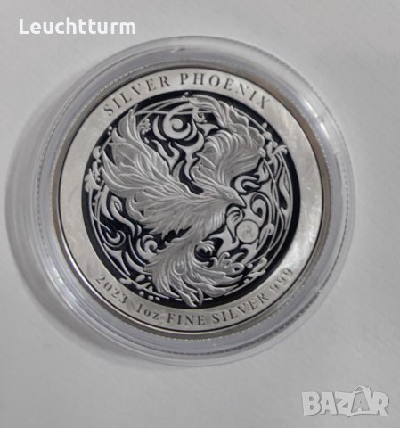 2 долара 2023 година Нуие - Сребърен Феникс , снимка 4 - Нумизматика и бонистика - 42935575