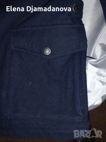 Мъжко яке от вълнен плат с цип и копчета+подарък бельо , снимка 4 - Якета - 39395752