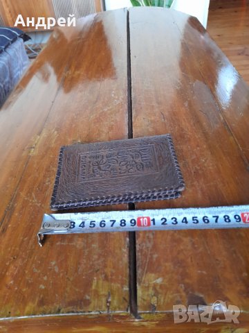 Стара кожена папка #5, снимка 5 - Антикварни и старинни предмети - 39385268