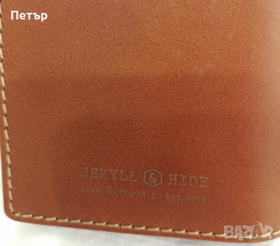 Jekyll and Hide Texas с RFID защита голям вертикален портфейл, снимка 5 - Портфейли, портмонета - 40227295