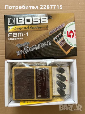 FENDER BASSMAN PEDAL - BOSS - FBM-1, снимка 1 - Китари - 48256881