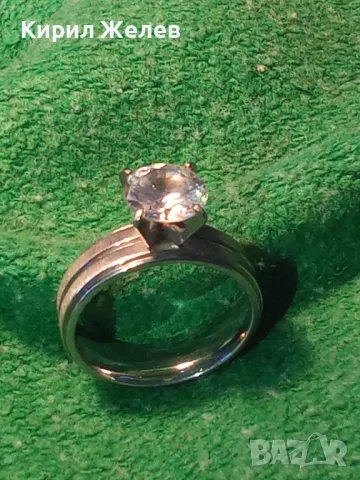 ПРЕКРАСЕН Тип ГОДЕЖЕН СКЪПОЦЕНЕН ПРЪСТЕН РОДИРАНА БЛАГОРОДНА СТОМАНА с БЛЕСТЯЩ ЦИРКОН 46812, снимка 14 - Пръстени - 46419854