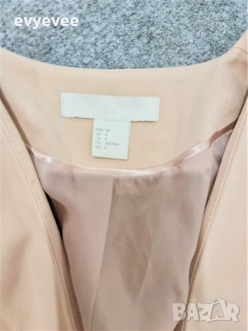 Дамско вталено сако в антично розов цвят, снимка 4 - Сака - 38579040