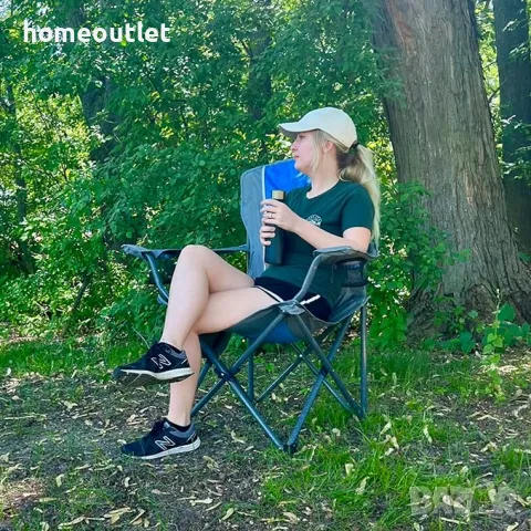 ПРОМОЦИЯ Сгъваем къмпинг стол ALPHA CAMP E01CC010100302, снимка 2 - Къмпинг мебели - 49544817