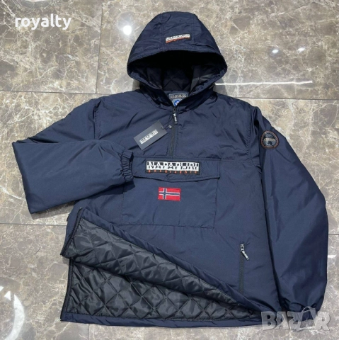 Napapijri Мъжко Синьо Яке Ветровка 5 Бр.