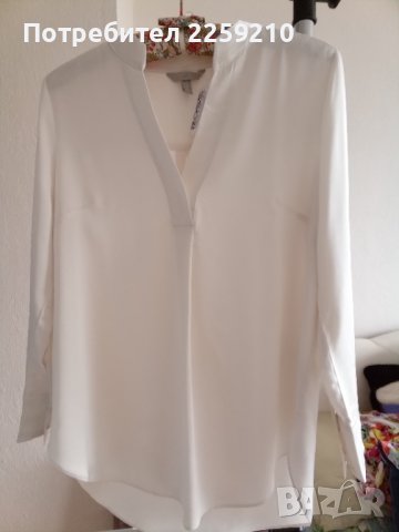 H&M Блуза от тъкана материя с трапецовидна кройка. Нова, снимка 6 - Блузи с дълъг ръкав и пуловери - 36892079