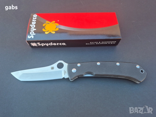 Сгъваем нож Spyderco LUM C46,G10Tanto, снимка 3 - Ножове - 52939516