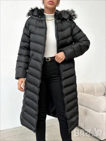 Дамско дълго зимно яке , снимка 4 - Якета - 42833993