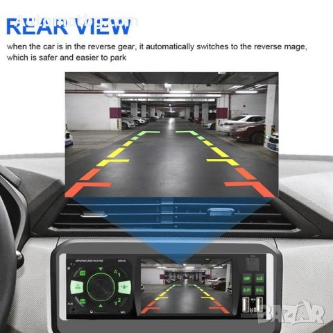 Мултимедия за автомобил Automat, 1 DIN, 2 USB, 4.1 инча, Черен, снимка 3 - Аксесоари и консумативи - 40623007