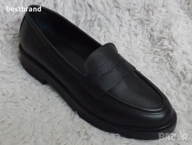 Мокасини естествена кожа, черни, код 331/ББ1/80, снимка 1 - Дамски ежедневни обувки - 43144699