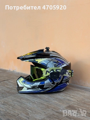 Каска за кросов мотор М размер, снимка 4 - Аксесоари за велосипеди - 53523544