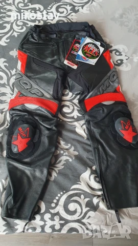 Продавам нови мъжки кожени панталони за мотор чисто нови с етикети