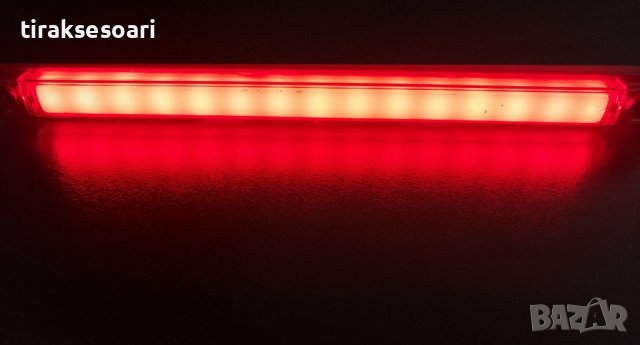 LED ЛЕД Диоден Габарит Маркер с Неон Ефект Червен 12V-24V 24 см, снимка 2 - Аксесоари и консумативи - 43908502