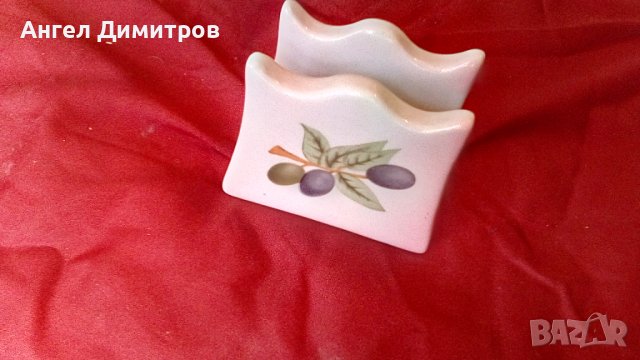 Красив порцеланов салфетник , снимка 6 - Антикварни и старинни предмети - 37261365