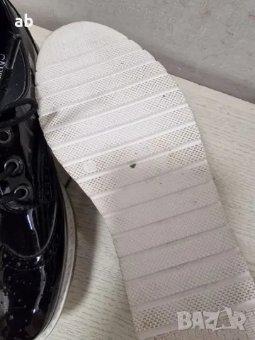 Дамски Обувки 38 номер черни на висока платформа, снимка 5 - Дамски ежедневни обувки - 50353022