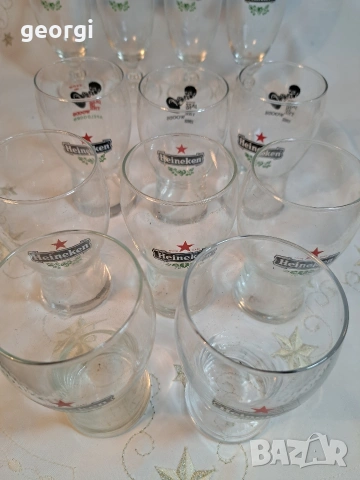 колекция чаши и халби за бира Heineken 32/5, снимка 9 - Чаши - 53219254