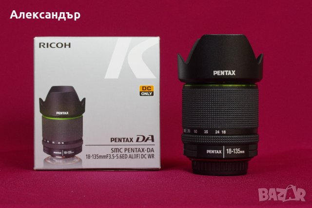 Продавам обектив Pentax 18-135mm WR в отлично състояние , снимка 1 - Обективи и филтри - 43897273
