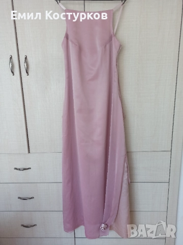 Продавам дълга официална рокля - нежно розов цвят, снимка 6 - Рокли - 52689808