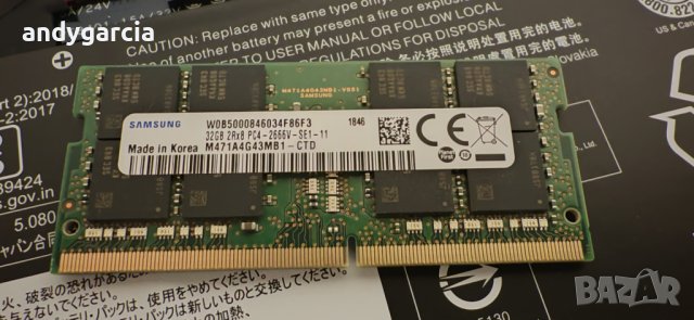  32GB DDR4 2666mhz (1x32GB DDR4) sodimm PC4 рам памет за лаптоп единична бройка