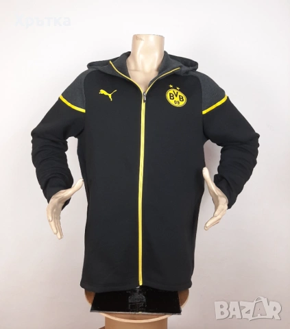 Puma Borussia Dortmund - Оригинално мъжко горнище размер XL, снимка 5 - Спортни дрехи, екипи - 53570594