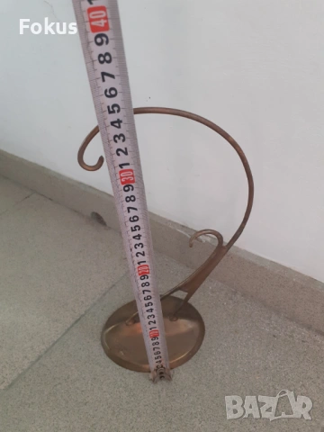 Страхотна бронзова стойка за часовник или бижу, снимка 4 - Антикварни и старинни предмети - 53307038