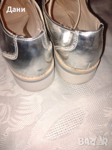 Зара дамски / детски  обувки  в сребристо, снимка 5 - Други - 38493176