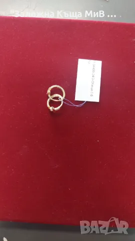 Златни обеци 14к, 1.6гр, снимка 3 - Обеци - 48322872