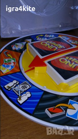 UNO SPIN Карти уно с рулетка / една страхотна семейна игра, снимка 2 - Игри и пъзели - 38474971