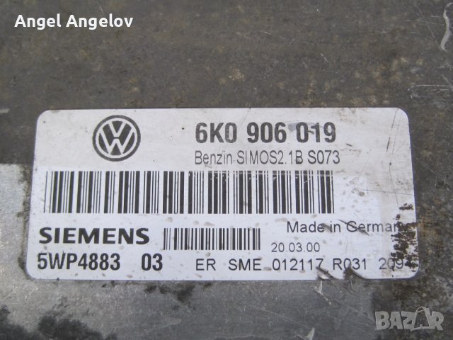 Компютър 6K0906019 Siemens 5WP4883 Сеат Ибиза 1,6 Seat Ibiza Cordoba 1,6, снимка 2 - Части - 37073938