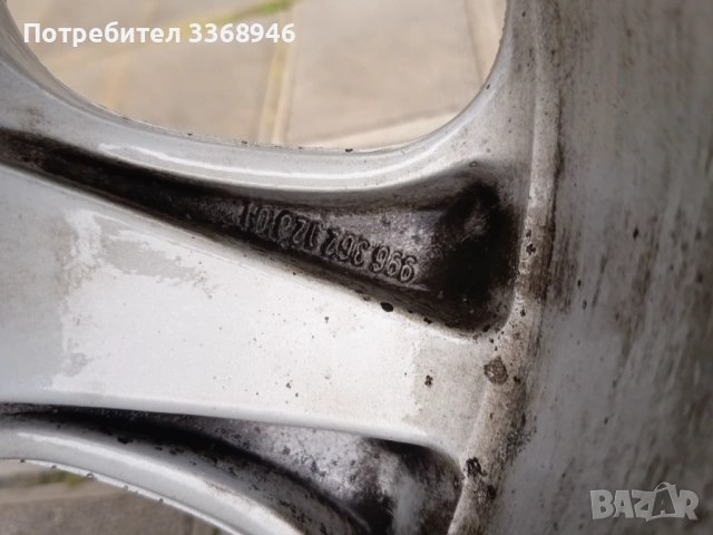 Джанти PORSCHE 911 996 17" 5x130 спорт пакет с гуми, снимка 12 - Гуми и джанти - 53530742