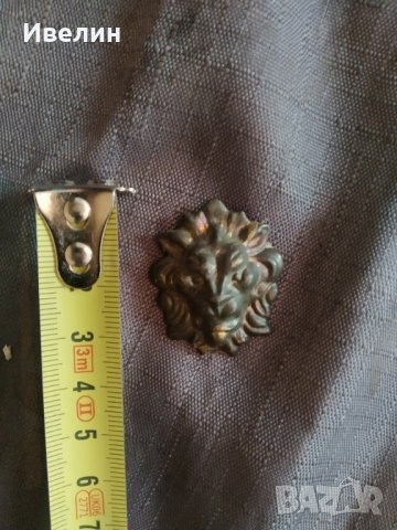 апликация-лъвска глава, снимка 2 - Антикварни и старинни предмети - 32894530