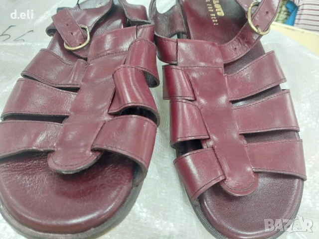 LLOYD Original Size 46 100% Кожа, снимка 3 - Мъжки сандали - 51237429