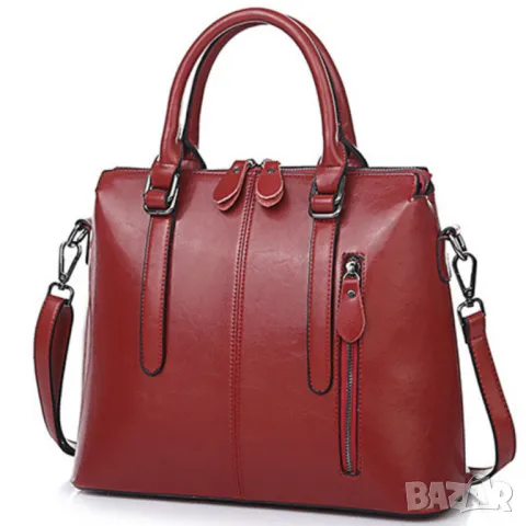 Дамска чанта Естествена кожа Bordo 1002, снимка 4 - Чанти - 47926066