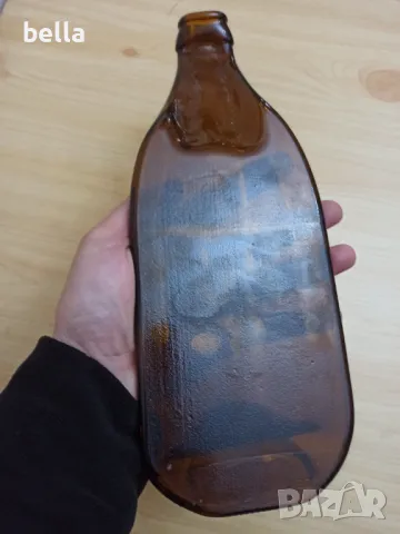 Винтидж поставка за ключове бижута и други неща от сплескана стъклена истинска бирена бутилка., снимка 5 - Антикварни и старинни предмети - 50056693