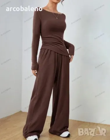 Модерен дамски комплект от две части, 4цвята , снимка 12 - Комплекти - 48441570