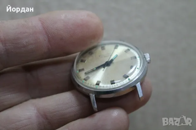 СССР мъжки часовник ''Полет'' 17 камъка /стоманен корпус/, снимка 3 - Мъжки - 49212363