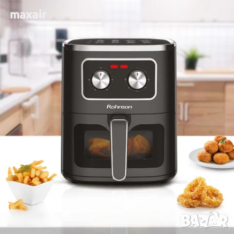 Фритюрник Airfryer Rohnson R-2801 * Гаранция 2 години , снимка 6 - Фритюрници - 47845423