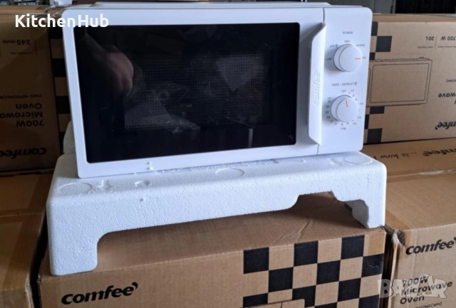 Компактна микровълнова фурна Comfee - 20 литра, 700W и 5 нива на мощност, снимка 7 - Микровълнови - 52382983