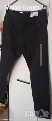 НОВИ Черни мъжки дънки W30, снимка 8 - Дънки - 52491877