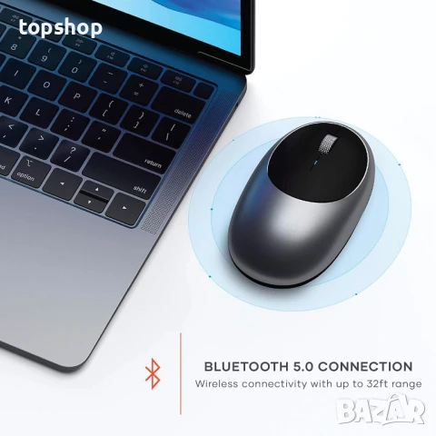 Нова Безжична Bluetooth мишка Satechi M1 за MacBook Pro - с презареждащ се Type-C порт - Мишка..., снимка 2 - Клавиатури и мишки - 50662328